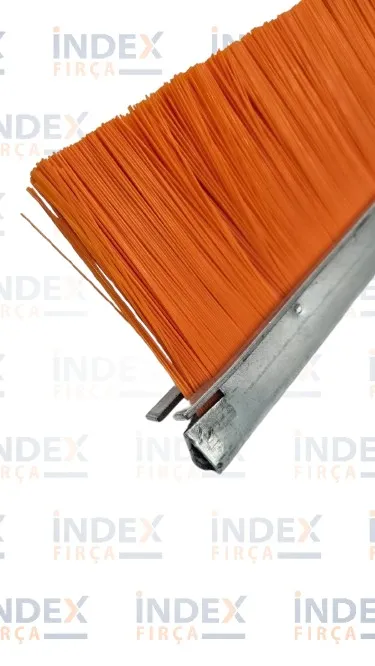 Turuncu Naylon Metal Kanal Şerit Fırça